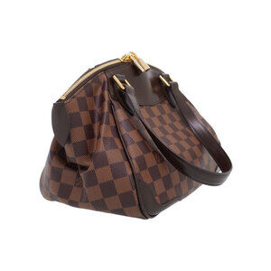 Louis Vuitton Verona Brown Semi Damier Bag Ebene Shoulder
